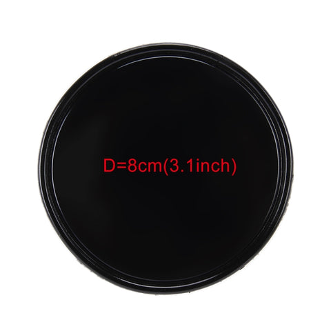 Tappetino antiscivolo per cruscotto in gomma morbida rotondo per auto per telefono/GPS/MP4/MP3, diamètre: 8 cm, Tapis rond en caoutchouc souple (noir), Tapis rond en caoutchouc souple (transparent)