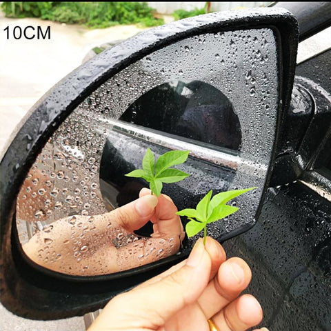 Pellicola protettiva per specchietto retrovisore rotondo en PET pour voiture, transparent, anti-apparition, imperméable, antipioggia, diamètre: 10 cm, 10*10cm
