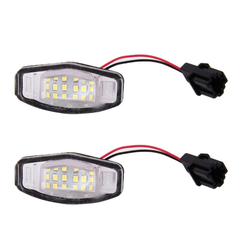 Lampadine LED Luce Targa 12V 2W 120LM 6000K 18-SMD per Honda Civic