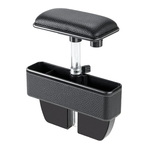 Scatola portaoggetti laterale pour console multifonctionnelle universelle pour voiture, tasca laterale, avec coussin de support pour le gomito, avec Pad