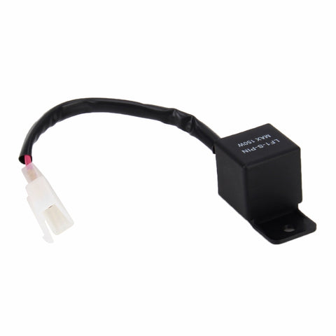 Controllo della velocità del segnale del relè lampeggiatore di direzione della luce LED universale a 2 pin per motocicli Hyper Flash, LED Light Turn Flasher