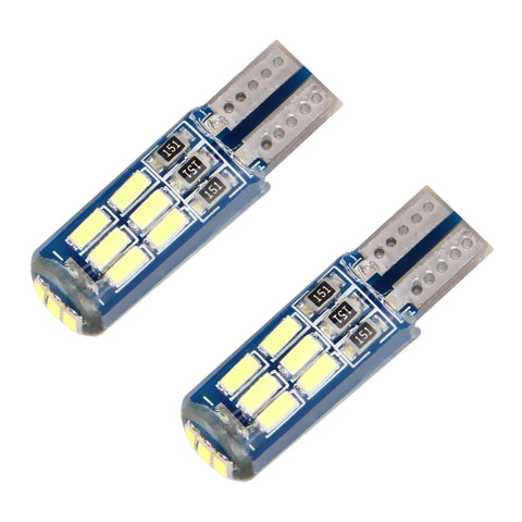 2 PZ T10/W5W/194/168/501 1,3 W 9 LED SMD 4014 80 LM 7500 K Lampada da lettura per auto Luce d'ingombro, DC 12 V (luce bianca fredda), 2 PCS 1.3W 9 LEDs - Novalix Store
