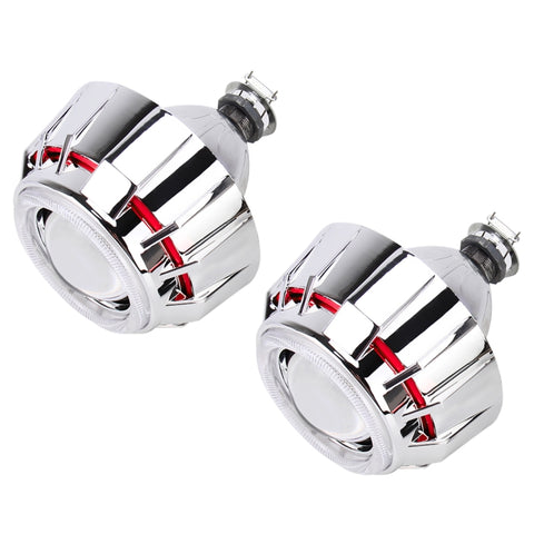 IPHCAR G262 H1 Faro con lente per proiettore Bi-Xenon da 3,0 pollici 12V con squisita decorazione degli occhi ad angolo per la guida a destra, For Right Driving