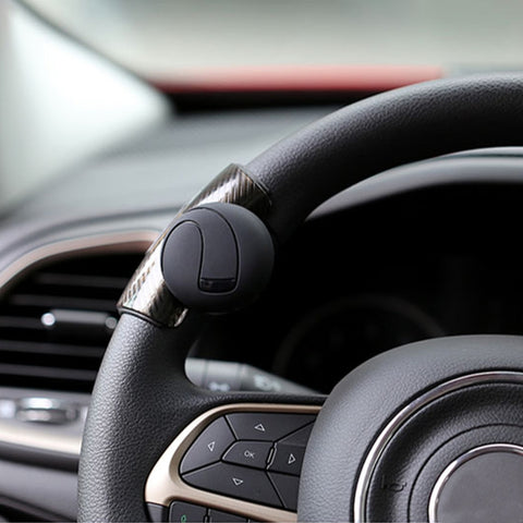 3R-2151 Car Auto Volante universale Spinner Manopola Ausiliario Booster Maniglia di controllo degli aiuti Volante per auto Booster Ruota Rinforzo Auto Spinner Manopola Palla, 3R-2151 (Black), 3R-2151 (Blue) - Novalix Store