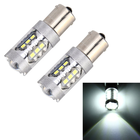 2 PZ 1156 / BA15S 5W 250LM 6000K Luci di retromarcia per auto per auto Luci di retromarcia 16 LED Lampade SMD-2835, DC 12V, 1156 / BA15S 5W - Novalix Store
