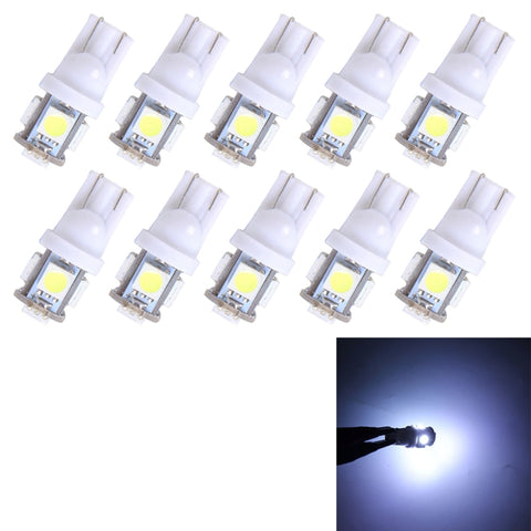 Lampada Auto T10 10PCS 3W 5500K SMD 5050 5 LED DC 12V