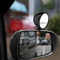 3R-044 Auxiliary Rear View Mirror Car Adjustable Blind Spot Mirror Wide Angle Auxiliary Rear View Side Mirror, 3R-044 (Black), 3R-044 (Silver)          ...