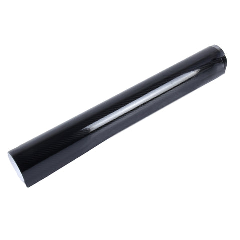 Foglio di pellicola per decalcomanie in vinile per auto in fibra di carbonio lucida 5D, rilascio d'aria, dimensioni: 152 cm x 50 cm