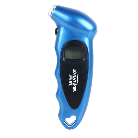 SHUNWEI SD-2802 Manometro digitale per pneumatici 150 PSI 4 impostazioni per auto camion bicicletta con LCD retroilluminato e impugnatura antiscivolo, SHUNWEI SD-2802