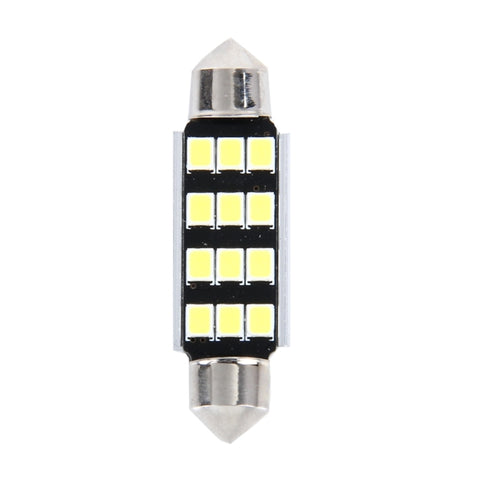 2 PZ 3,5 W 250 LM 6000 K 41 MM 12 LED SMD-2835 Decodifica porta bicuspide Lampada da lettura per auto Lampada da lettura a LED, DC 12V, 41MM - Novalix Store