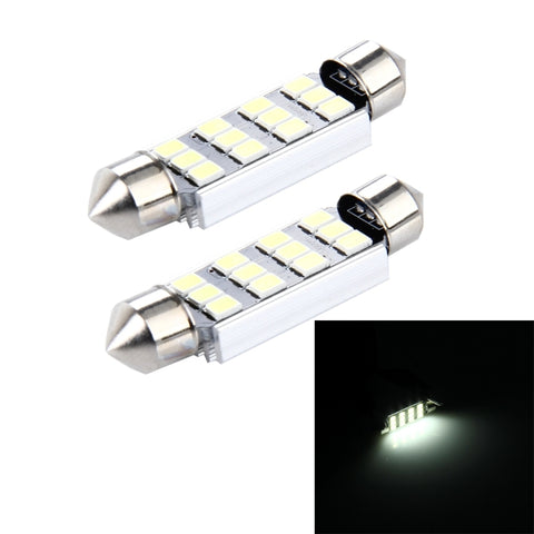 Lampada LED SMD-2835 3,5W 250LM 6000K per Auto - 2 Pezzi, 12V, 41mm