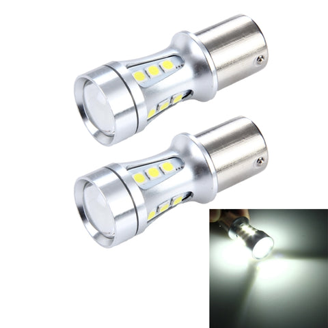 2 PZ 1156/BA15S 10W 1000LM 6500K 18 SMD-3030 LED Luci freno per auto Indicatore di direzione, DC 12V, 1156 - Novalix Store