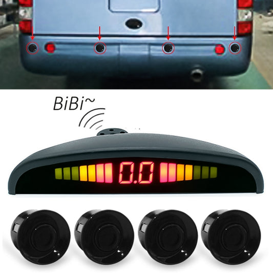 PZ316 Registratore per auto con specchietto retrovisore con display digitale a forma di mezzaluna a LED per camion con 4 radar posteriori, PZ316