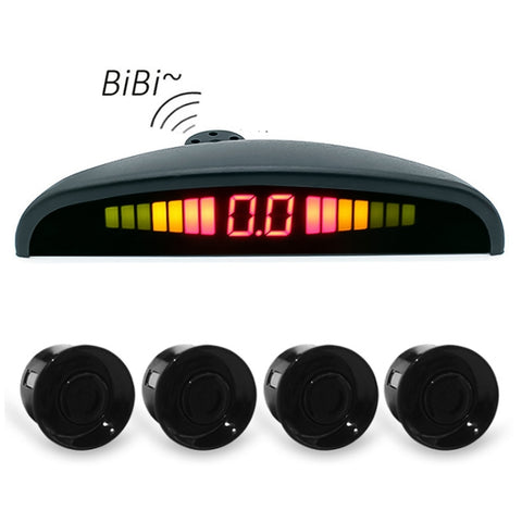 PZ316 Registratore per auto con specchietto retrovisore con display digitale a forma di mezzaluna a LED per camion con 4 radar posteriori, PZ316