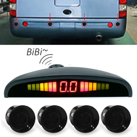 PZ316 Registratore per auto con specchietto retrovisore con display digitale a forma di mezzaluna a LED per camion con 4 radar posteriori, PZ316