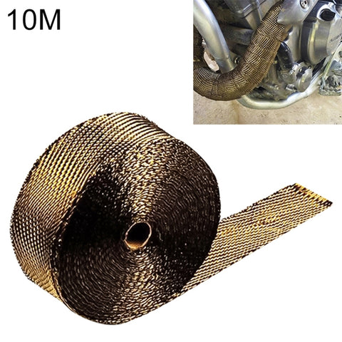 Involucro de scarico en or titanio de 10 m Involucro de scudo termico di scarico del motore automatique Involucro résistant à la chaleur, 10m Titanium Gold