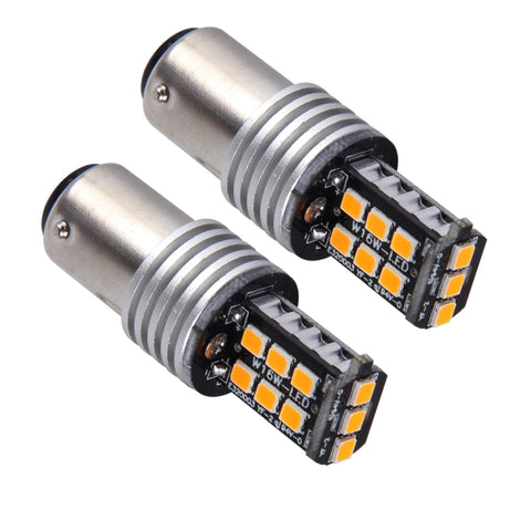 Indicatori di Direzione LED 1157/BAY15D 3W con 15 SMD-3528 per Auto -
