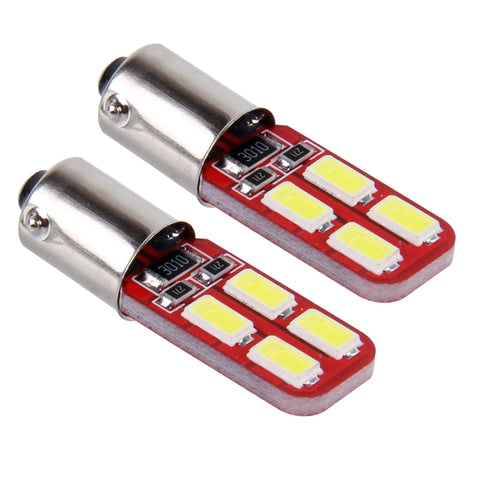 10 PZ BA9S 3W 200lm 6000K 8 LED SMD-5730 Lampada per luci di ingombro per auto, DC 12V, 3W 200lm 6000K - Novalix Store