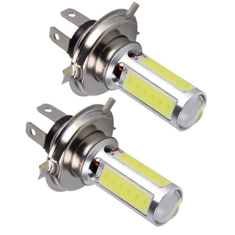 Fari Fendinebbia Auto H4 20W 1250LM 6000K 5 LED COB DC 12V Luce Bianca