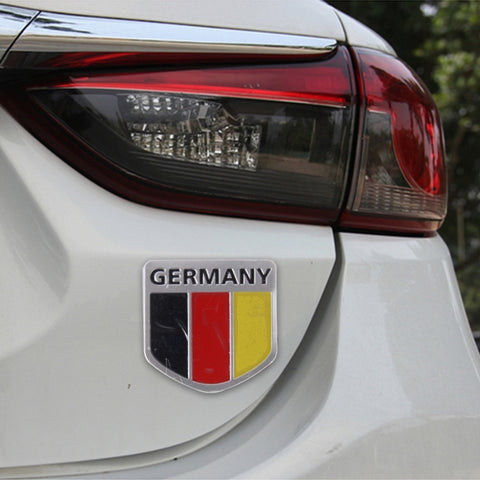 Adesivo per auto in metallo con bandiera tedesca - Germania Flag 1