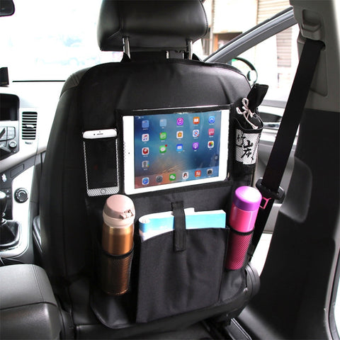 Sac à main pour le siège de voiture, sac multi-tâches pour transporter les objets du voyage, sac à main portable pour iPad et autres articles, poche suspendue pour voiture
