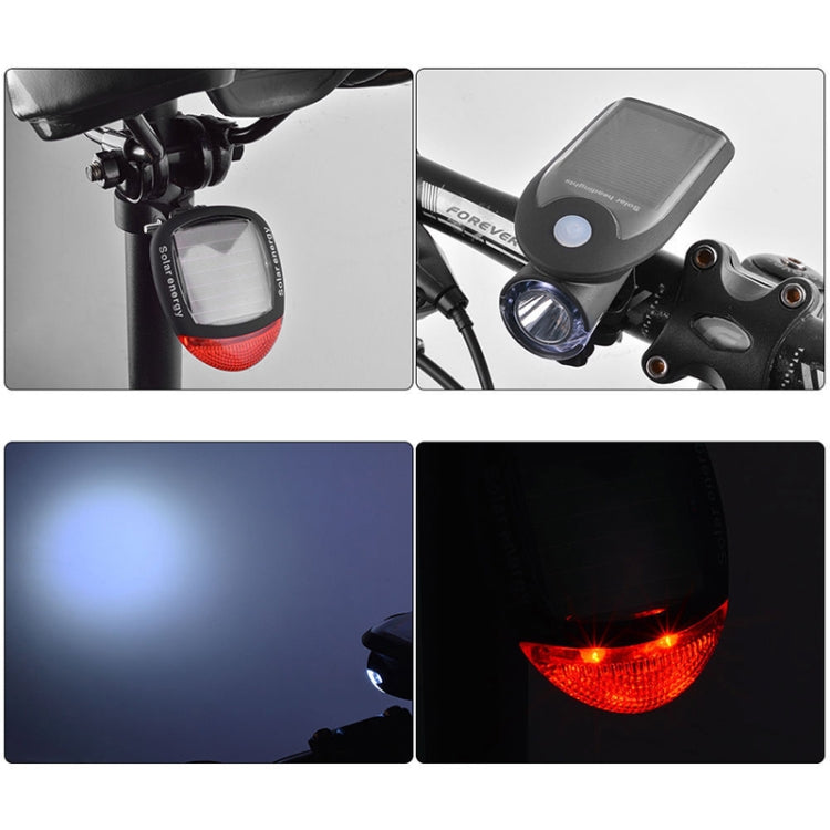 USB Solar Motorcycle Light Set - Front and Back, 2 Pack