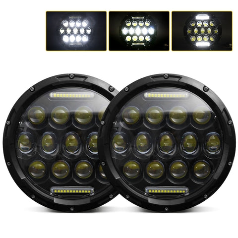 Faro LED per Moto Harley 7 Pollici 36W SMD-5630 6000K con Perline di
