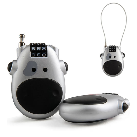 blocco-password-portatile-multifunzione-jasit-per-bagagli-da-viaggio-con-mucca-carina-luggage-password-lock - immagine 1