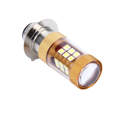 Faro anteriore per moto H6M/P15D 15W 1300 LM 6500K con 28 lampade SMD-3030-LED, DC 12V, 15W 1300LM