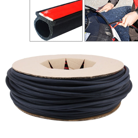 Striscia sigillante per la riduzione del rumore dell'auto a forma di D grande con adesivo, lunghezza: 100 m, Length: 100m Big D-shaped