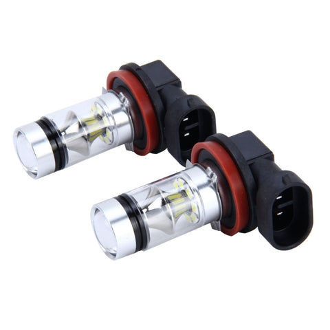 2 PCS H8/H11 10W 500LM 6000K 20SMD-2835 LED fendinebbia per auto, DC 12V, H8/H11 10W - Novalix Store