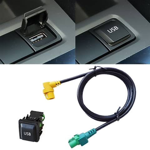 Navigazione per auto RCD510+310+ Adaptateur USB Spina interrupteur + Durezza cablaggio pour Volkswagen Golf 6 / Scirocco / Sagitar / New Bora NAV231/268MF, Pour Golf 6 / Scirocco