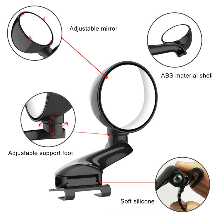 Adjustable Wide Angle Blind Spot Rear View Mirror for Cars
