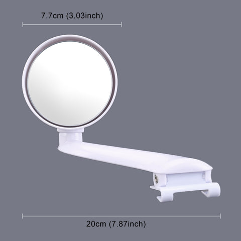 3R-094 Specchietto retrovisore ausiliario Specchietto per punti ciechi regolabile per auto Specchietto laterale grandangolare ausiliario per specchietto sinistro, 3R-094 (White), 3R-094(Black) - Novalix Store