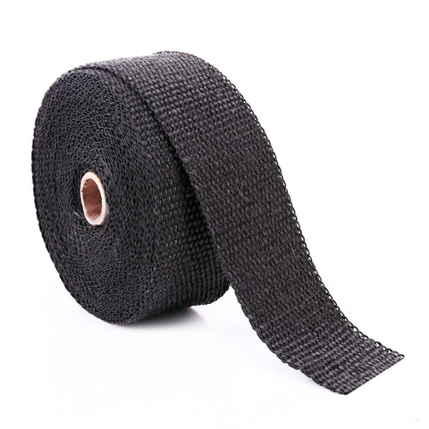 Enveloppe de protection thermique en tissu coton de 10 m Enveloppe de protection thermique pour auto moto Enveloppe résistante à la chaleur, couleur décontractée, 10 m Noir