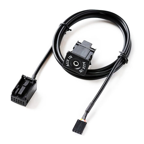 Interface AUX + Durite du câble pour Ford Fiesta / Focus / Mondeo / PUMA / MK2 / MK3 / S-MAX, Longueur du câble : 1,5 m, Ford Fiesta / Focus
