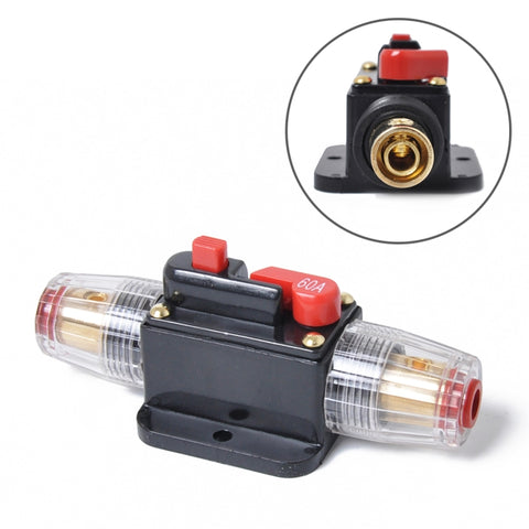 Fusible 60A pour fusible audio stéréo portable pour interrupteur automatique DC 12-24V, 60A