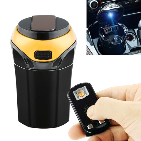 Allume-cigare électronique détachable universel pour voiture 2 en 1 + cendrier pour poubelle