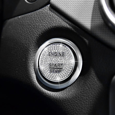 Décoration adhésive pour le rivestimento del pulsante di avvio del motore dell'auto pour Mercedes-Benz, pour Mercedes-Benz