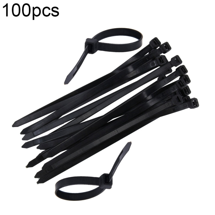 100 Pack 8mm x 200mm Nylon Cable Ties in Black & White