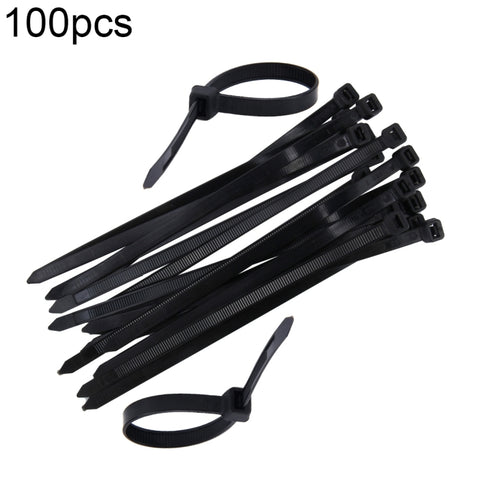 Fascette en nylon pour 100 pièces/confezione de 8 mm x 200 mm, 8mm*200mm Noir, 8mm*200mm Blanc