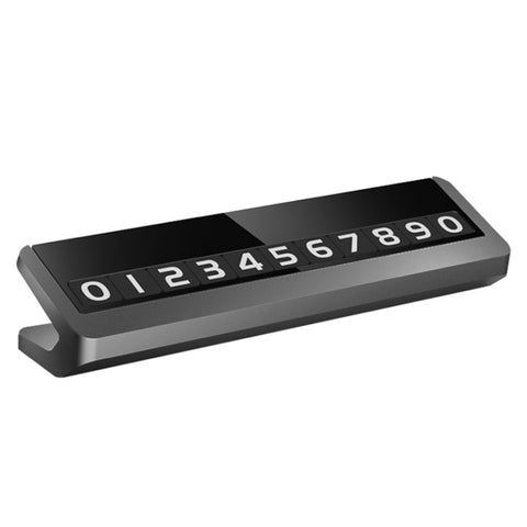 Adesivo per Auto con Carta di Parcheggio Temporanea - Colori Grigio e