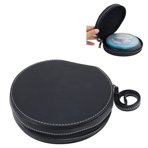 Étui pour 20 disques CD Sac en cuir Porta CD/DVD résistant pour voiture, maison, bureau et voyage, motif guépard portable, motif léopard portable, café, vin rouge, gris foncé, marron, 20 disques