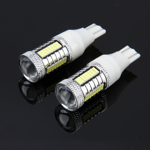 2 PZ T15 10W 650 LM 6000K Luce di stop per auto per auto Luce di sicurezza con 1 lampada CREE e 32 lampade a LED SMD-4014, DC 12V, T15 - Novalix Store