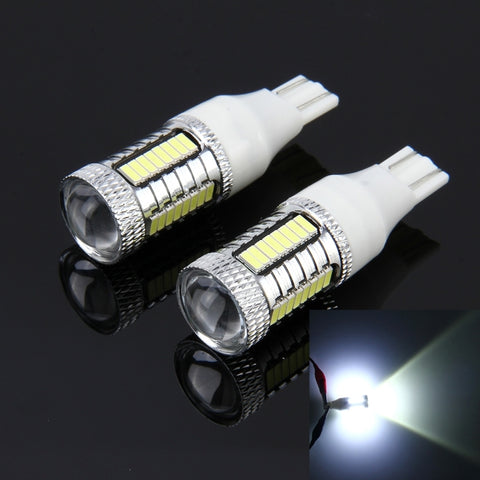 2 PZ T15 10W 650 LM 6000K Luce di stop per auto per auto Luce di sicurezza con 1 lampada CREE e 32 lampade a LED SMD-4014, DC 12V, T15 - Novalix Store