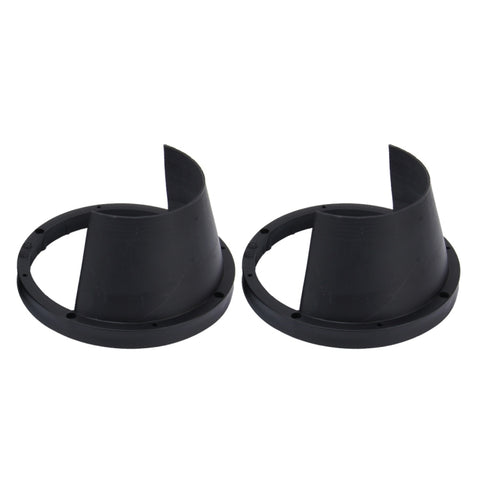 Couverture imperméable en plastique pour haut parlant pour voiture de 2 pièces de 6,5 pouces avec coussin protecteur, diamètre intérieur: 14,5 cm
