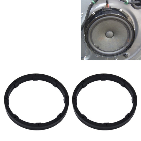 Robinet de support pour couverture solide de protection de la base pour haut-parlant en ABS pour voiture de 2 pièces de 6,5 pouces, diamètre intérieur: 14,5 cm, universel 6,5 pouces