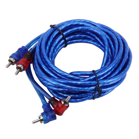 Cavo audio stéréo avvolto en PU pour voiture de 4,5 m Cavo audio jack OFC de 2 RCA à 2 RCA Cavo audio RCA maschio a maschio, PU