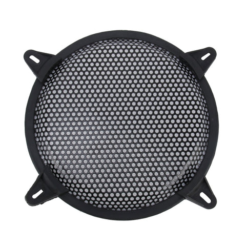 Kit maschera di copertura protettiva per altoparlante subwoofer con foro rotondo nero per auto da 8 pollici con supporto fisso, 8 Inch