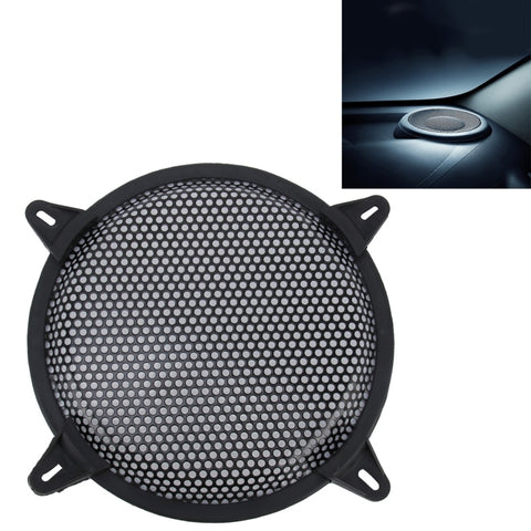 Kit maschera di copertura protettiva per altoparlante subwoofer con foro rotondo nero per auto da 8 pollici con supporto fisso, 8 Inch